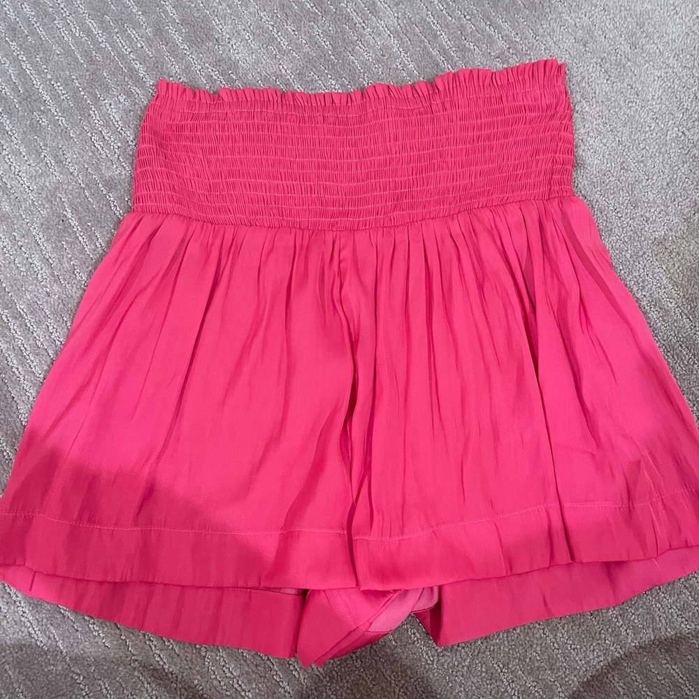 pink dress shorts